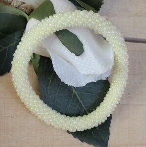 🐣NWT.CR12 Beaded crochet bracelet. Boho Bracelet.Handmade Bangle.Seed Bead Rope